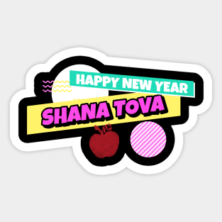 Happy Rosh Hashanah Greeting Shana Tova Gift Sticker